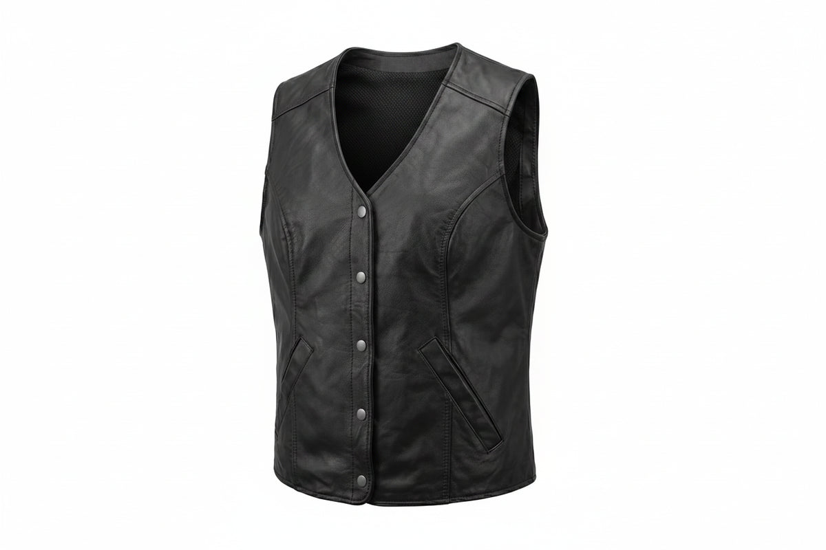Trinity - Women's Ultra Leather Motorcycle Vest