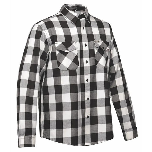White Soul - Men's Long Sleeve Motorcycle Flannel Shirt