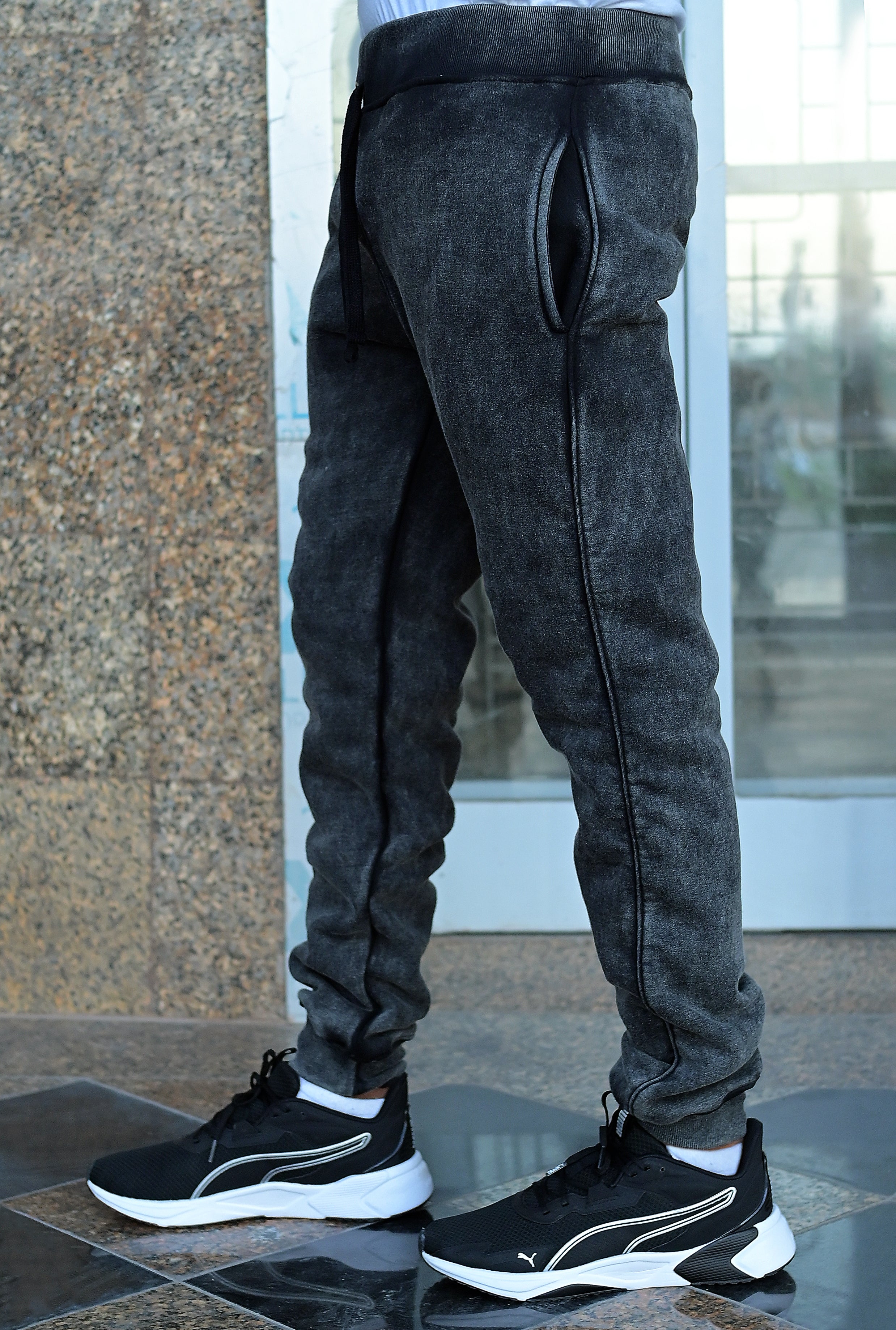 Charcoal Acid Wash Jogger
