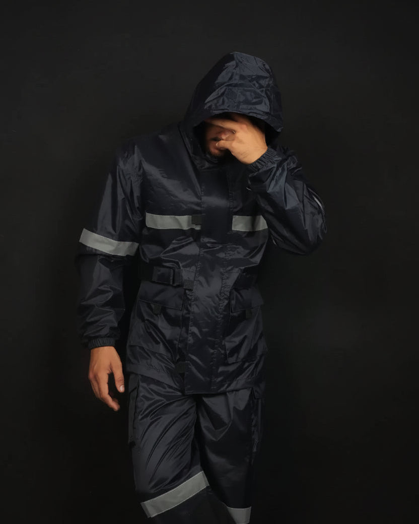 2 Piece Rain Suit Navy Blue