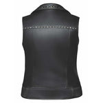Nancy Women's Studded Lambskin Leather Motorcycle Vest