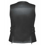 Midnight Cowgirl - Women's Lambskin Leather Motorcycle Vest