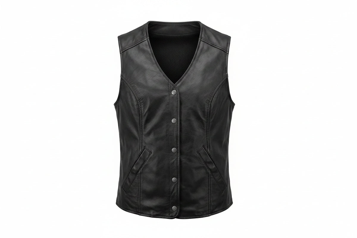 Trinity - Women's Ultra Leather Motorcycle Vest