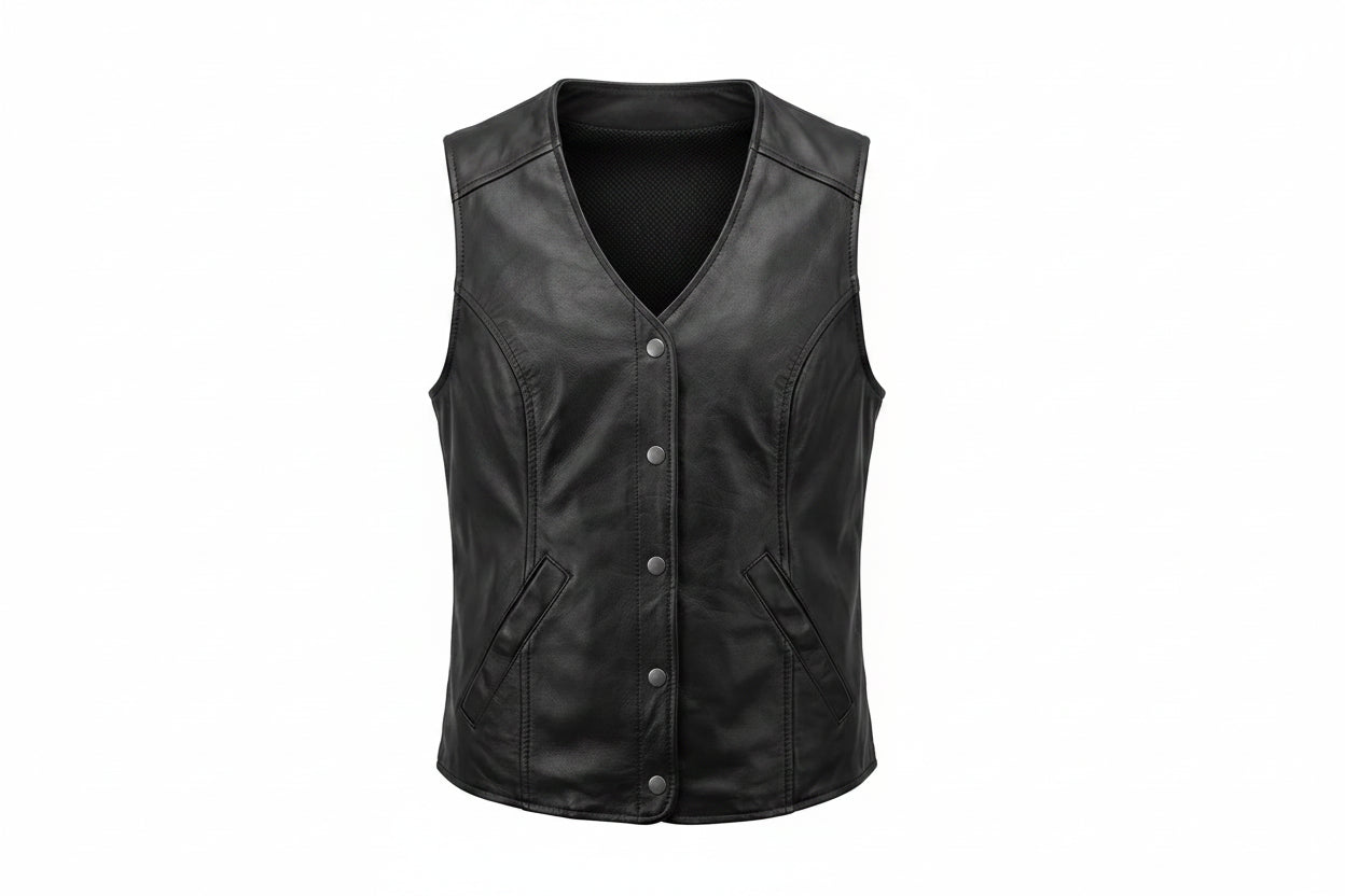 Trinity - Women's Ultra Leather Motorcycle Vest