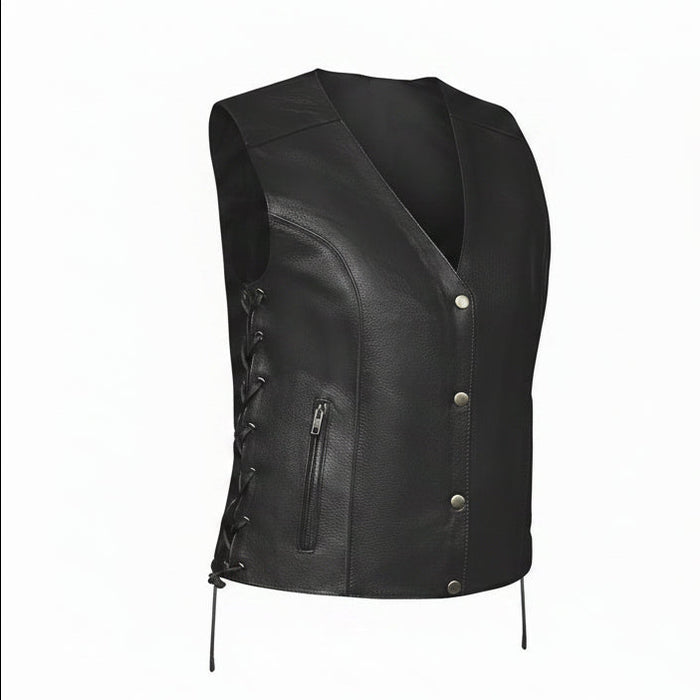 Shirly - Women's Motorcycle Leather Vest