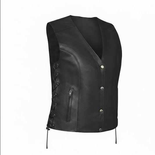 Shirly - Women's Motorcycle Leather Vest