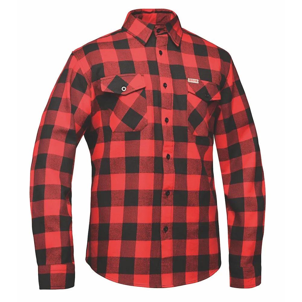Redline - Men's Long Sleeve Motorcycle Flannel Shirt