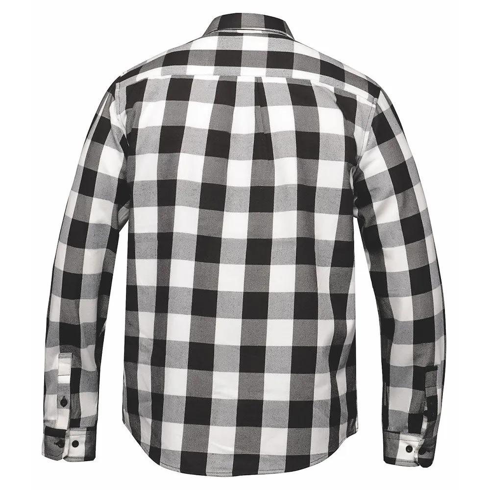 White Soul - Men's Long Sleeve Motorcycle Flannel Shirt