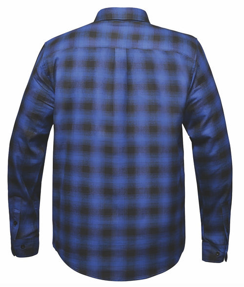 Blue Steel - Men's Motorcycle Flannel Shirt