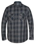 Men's Reflective 2nd Amendment Motorcycle Flannel Shirt