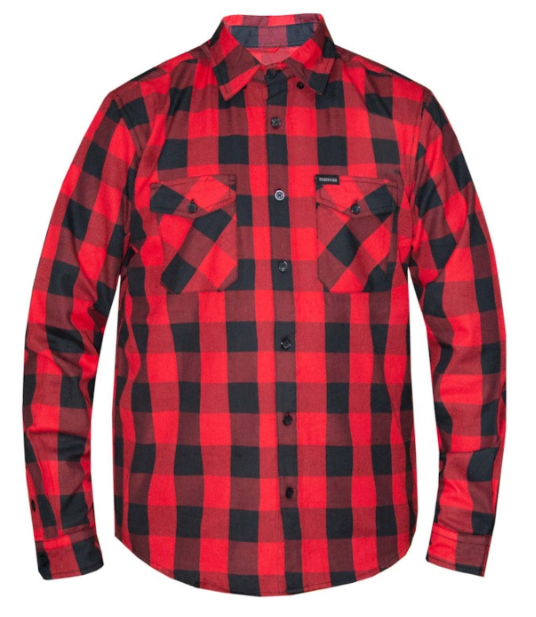 Skullride - Men's Reflective Skull Motorcycle Flannel Shirt