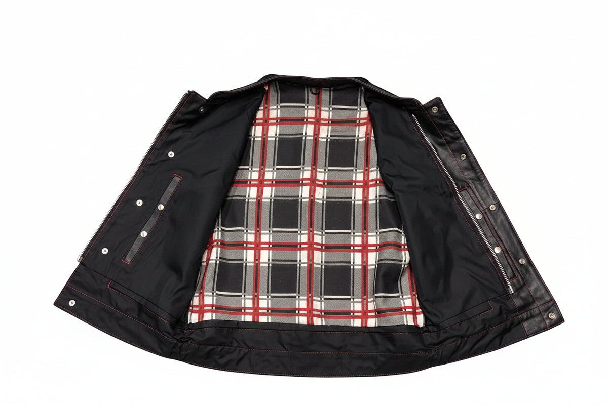 Badlands - Men's Club Style Leather Motorcycle Vest