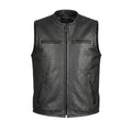 Blackout - Men's Motorcycle Leather Vest
