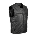 Blackout - Men's Motorcycle Leather Vest