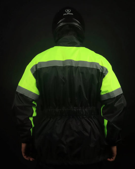 2 Piece Rain Suit Hi-Viz for Bikers