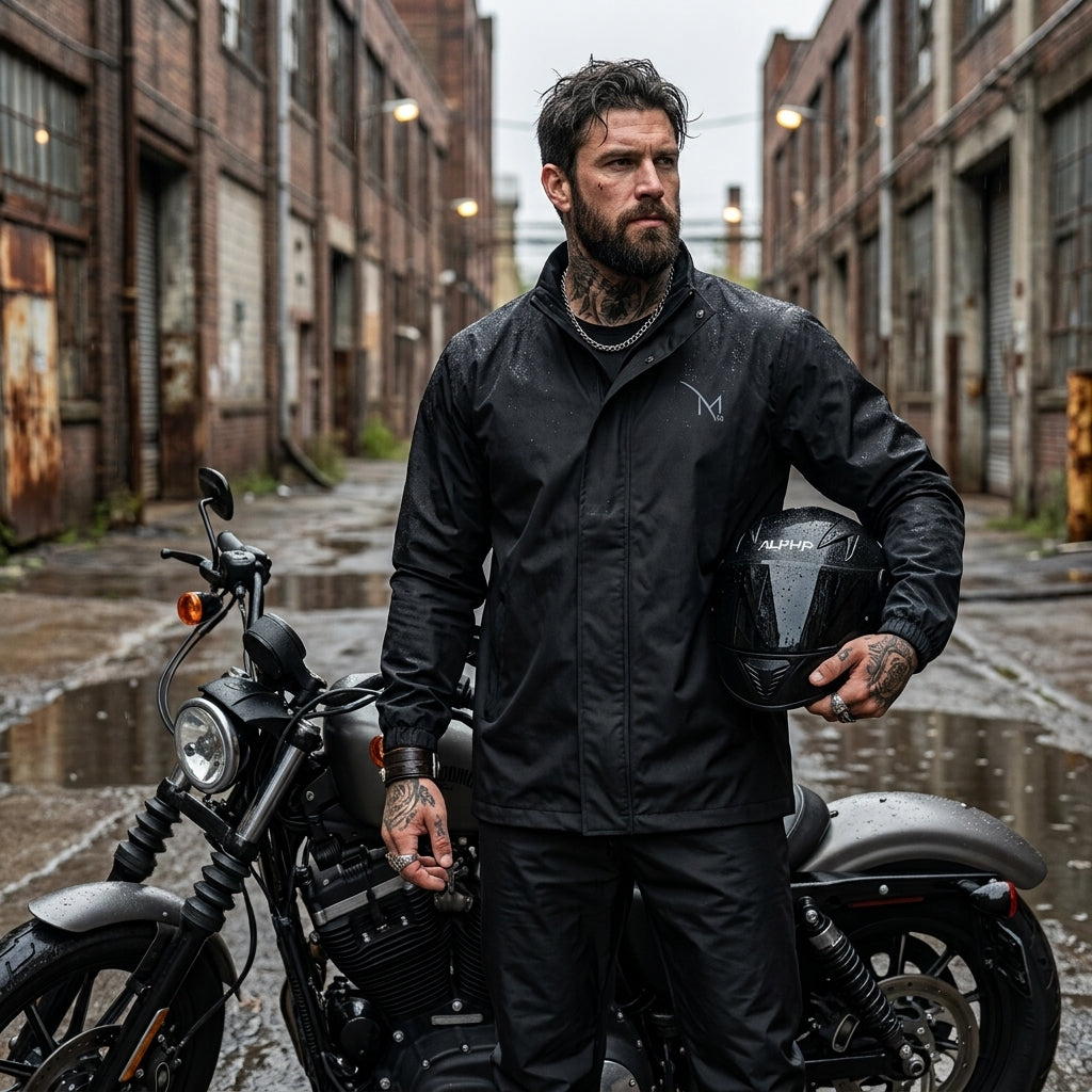 Packed Light Weight Rain Coat For Riders