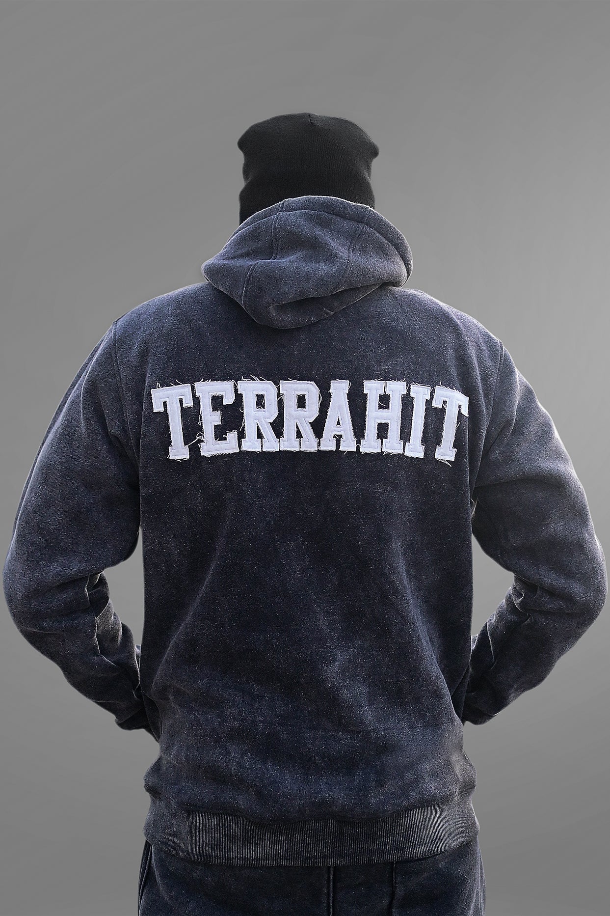 Terrahit Distress Vintage Hoodie