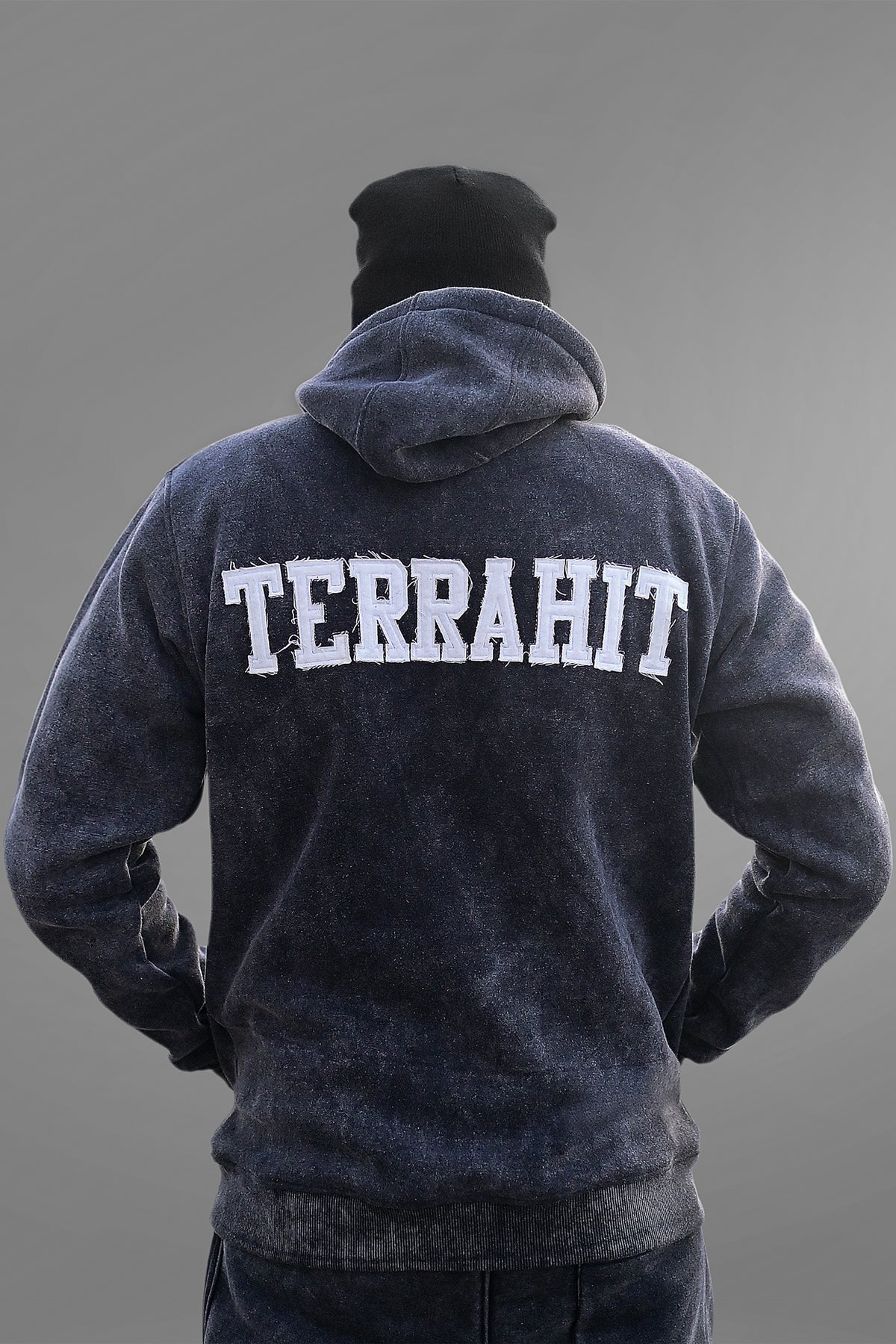 Terrahit Distress Vintage Hoodie